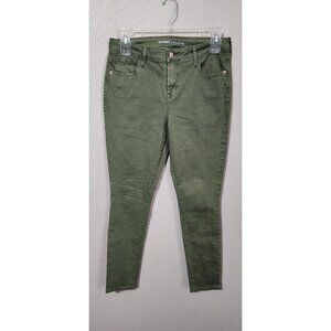 Old Navy Jeans Size 14 Womens Rockstar Mid-Rise Olive Green Skinny